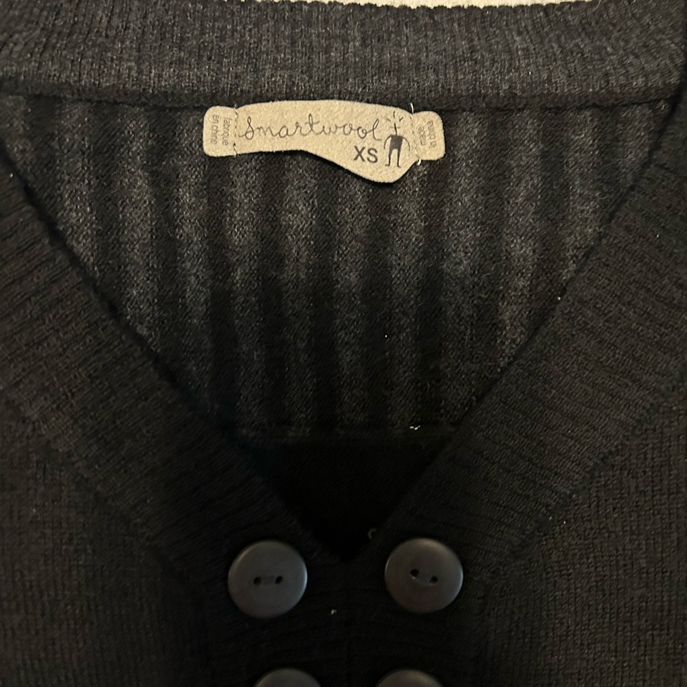 Smartwool Black Buttoned Cardigan - image 2